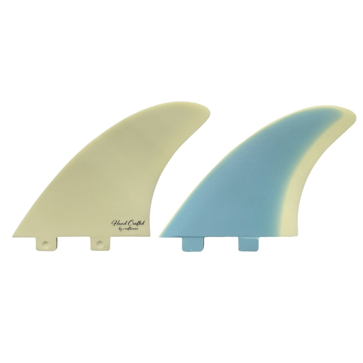 CRAFTSMAN FIN クラフトマン Twin Fin #1 FCS FUTURE キール ツイン フィン VOLAN BLUE YELLOW レトロ フィッシュ ヴォラン サーフィン 2本set